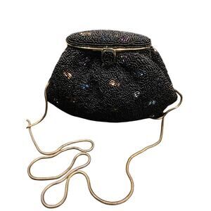 Vintage Inge Christopher Purse Women’s 1 Size Small Beaded Purse Black Gorgeous!